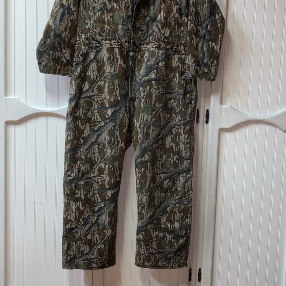 90s Mossy Oak Tree Stand Vintage Camo Overalls XXL - Picture 2 of 11